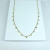 Choker Pedras Coloridas Folheado a Ouro 18K
