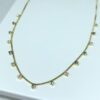 Choker Pedras Coloridas Folheado a Ouro 18K
