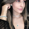 Pulseira Isis Verde Esmeralda Folheado a Prata
