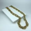 Colar Elos Duplos Folheado a Ouro 18K