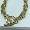 Colar Elos Duplos Folheado a Ouro 18K