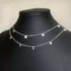 Colar Longo Cristal Folheado a Prata - Image 2