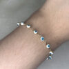 Pulseira Olho Grego Pequeno Folheado a Ouro 18K - Image 2