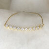 Pulseira Trevo com Micro Zircônias Folheado a Ouro 18K