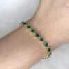 Pulseira Isis Verde Esmeralda Folheado a Ouro 18K - Image 2