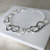 Pulseira Coração G Folheado a Prata - Imagem 2