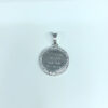 Pingente Medalha Tudo Posso Naquele Que Me Fortalece Folheado a Prata