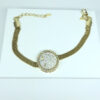 Pulseira Árvore da Vida com Micro Zircônia Folheado a Ouro 18K