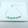 Pulseira Luisa Azul Leitoso Folheado a Prata