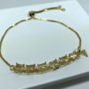 Pulseira Lya Pedra Citrino Folheado a Ouro 18K