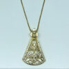 Colar Nossa Senhora Aparecida com Micro Zircônias Folheado a Ouro 18K