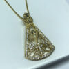 Colar Nossa Senhora Aparecida com Micro Zircônias Folheado a Ouro 18K - Image 3