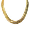 Choker Lacraia Grosa Folheado a Ouro 18K