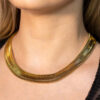 Choker Lacraia Grosa Folheado a Ouro 18K
