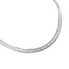 Corrente Choker Elos Duplos Folheado a Prata