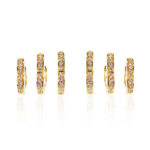 Brinco Argola Coração G Folheado a Ouro 18K