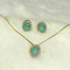 Conjunto Princesa Turmalina Folheado a Ouro 18K
