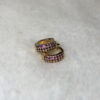 Brinco Argolinha Rubi M Folheado a Ouro 18K - Image 2