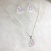 Conjunto Quartzo Rosa com Micro Zircônia Folheado a Prata - Image 2