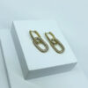 Brinco Elos Micro Zircônia Folheado a Ouro 18K
