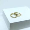 Brinco Argolinha Lisa G Folheado a Ouro 18K