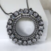 Colar Mandala Zircônias em Ródio Negro - Imagem 3