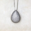 Colar Gota Micro Zircônias em Ródio Branco