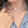 Choker Gabi Zircônias Coloridas Folheado a Prata - Imagem 3
