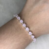 Pulseira Isis Quartzo Rosa Folheado a Prata - Imagem 2