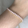 Pulseira Cláudia Quartzo Rosa Folheado a Ouro 18K - Imagem 2