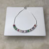 Pulseira Zircônias Baguete Coloridas Folheado a Prata