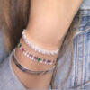 Pulseira Zircônias Baguete Coloridas Folheado a Prata - Image 4