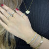 Anel Bianca Zircônia Folheado a Ouro 18K
