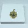 Pingente de Medalha São Bento M Folheado a Ouro 18K