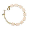 Pulseira Catarina Quartzo Branco Folheado a Ouro 18k