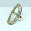 Anel Débora Micro Zircônias Folheado a Ouro 18K