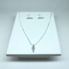 Conjunto Peixe Micro Zircônias Folheado a Prata