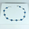 Pulseira Olho Grego Azul Folheado a Prata