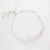 Pulseira Luisa Quartzo Rosa Folheado a Prata