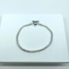 Pulseira TRINA Berloques Fecho Coração Folheado a Prata 21cm