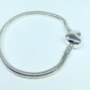 Pulseira TRINA Berloques Fecho Coração Folheado a Prata 21cm