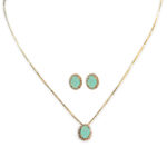 Conjunto Princesa Turmalina Folheado a Ouro 18K