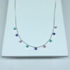 Choker Lara Pedras Coloridas Folheado a Prata