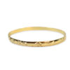 Pulseira Argola com Detalhes Folheado a Ouro 18K