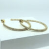 Brinco Argola Flora Micro Zircônia Folheado a Ouro 18K