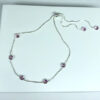 Pulseira Jade com Zircônia Rosa Folheado a Prata
