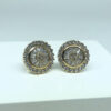 Brinco Redondo Zircônia Folheado a Ouro 18K