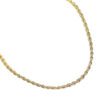 Colar Cordão Baiano Grosso Folheado a Ouro 18K