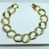 Pulseira Elos com Micro Zircônia Folheado a Ouro 18K