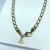 Corrente Masculina 1x1 15 Folheado a Ouro 18K